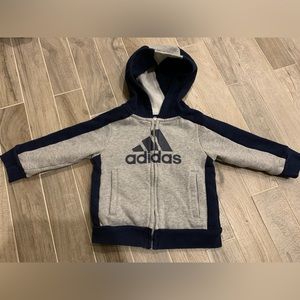 Adidas Zipper Up Hoodie size 18M